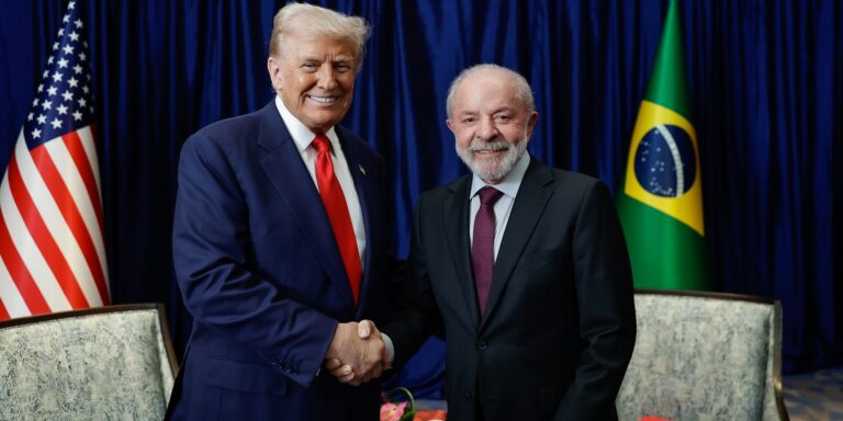 Trump registra encontro com Lula em sua rede social
