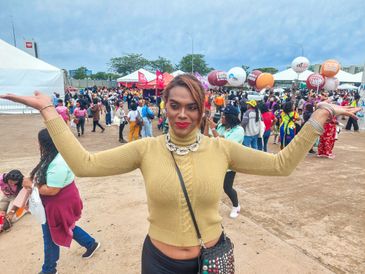Brasília (DF), 25/11/2025 – Hellen Gabrielle participa da marcha da mulheres negra na esplanada dos ministérios.
Foto: Daniella Almeida/Agência Brasil
