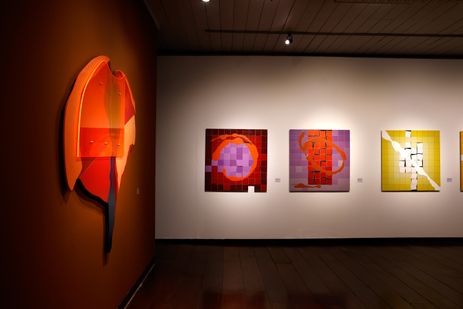 Rio de Janeiro (RJ), 09/10/2025 - Exposição “Geometria Visceral”, com um panorama da mais recente produção do artista paulistano Gilberto Salvador, no Paço Imperial, centro da cidade. Foto: Tânia Rêgo/Agência Brasil