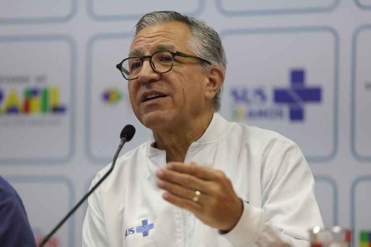 Brasília (DF) 05/03/2026 - O ministro da Saúde, Alexandre Padilha, anuncia pacote de medidas voltadas à proteção e ao cuidado integral da saúde das mulheres no SUS, em alusão ao Dia Internacional da Mulher.Foto: Fabio Rodrigues-Pozzebom/ Agência Brasil