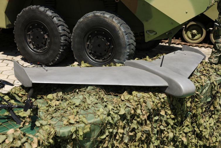 Rio de Janeiro (RJ), 04/03/2026 – Drones de ataque são apresentados em evento sobre as inovações tecnológicas do Corpo de Fuzileiros Navais, na Ilha das Cobras, na região central do Rio de Janeiro. Foto: Tomaz Silva/Agência Brasil