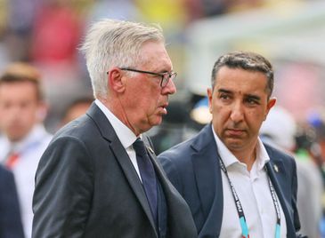 Soccer Football - FIFA World Cup 2026 - Round of 16 - Brazil v Norway - New York New Jersey Stadium, East Rutherford, New Jersey, U.S. - July 5, 2026
Brazil coach Carlo Ancelotti looks dejected after the match as Brazil are eliminated from the World Cup IMAGN IMAGES via Reuters/Caean Couto