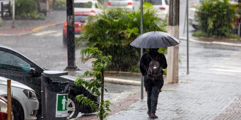 Temporais se interiorizam em Santa Catarina