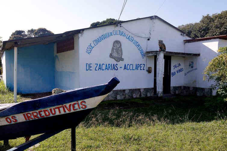 Maricá (RJ), 30/06/2026 - Sede da Associação Comunitária de Cultura e Lazer dos Pescadores de Zacarias (ACCLAPEZ). Comunidade Pesqueira de Zacarias, tradicional colônia de pescadores artesanais. Foto: Tânia Rêgo/Agência Brasil
