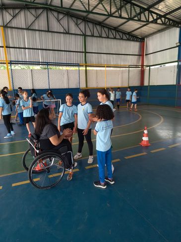 Dia da pessoa com deficiência. A professora de educação física Carolina Belfort é cadeirante e dá aulas no Riacho Fundo (DF). Foto: Carolina Belfort/Arquivo Pessoal